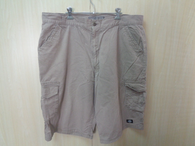 b50◆Dickies リラックスフィット リップストップ カーゴショーツ◆ディッキーズ 40 ビッグサイズ カーキ WR558RNP 綿100％ ハーフパンツ5G_画像1