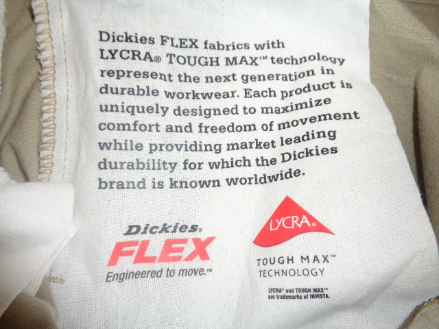 b323◆Dickies Flex レギュラーフィット ストレッチ ワークショーツ◆ディッキーズ size38 リップストップ WR353RDS カーキ ハーフパンツ5G_画像8