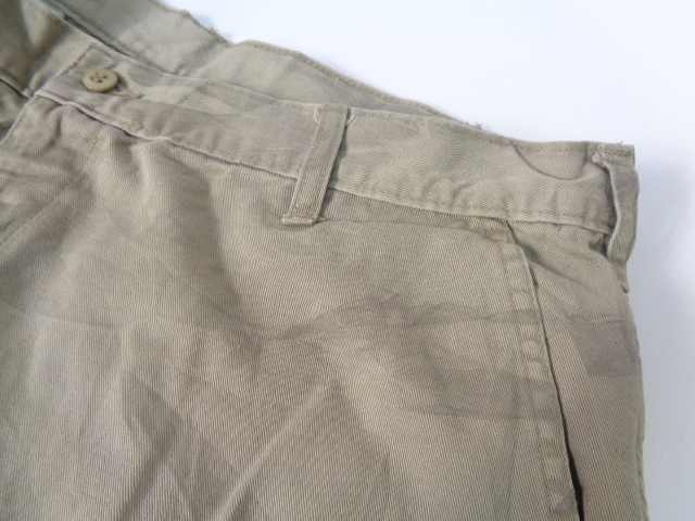 b1222◆Dickies カーゴハーフパンツ◆ディッキーズ size:w36 ベージュ系 コットン100％ メンズ ショーツ ワークパンツ 古着 UESD 5G_画像6