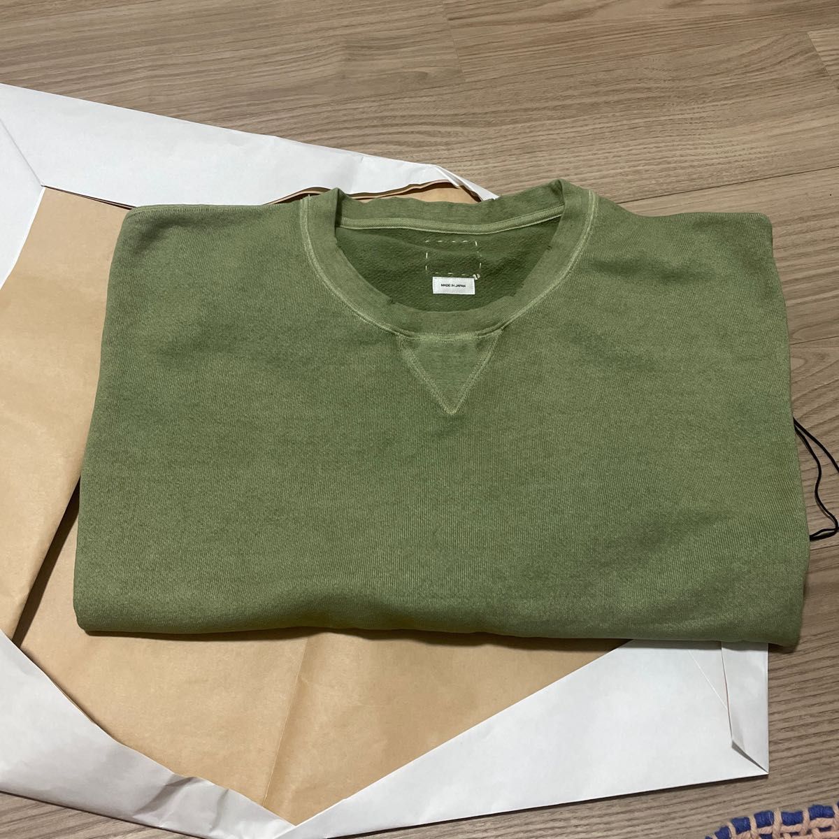 新品 visvim MONDO SWEAT S/L (U.D.) サイズ3 23ss LT.GREEN 0123105010013