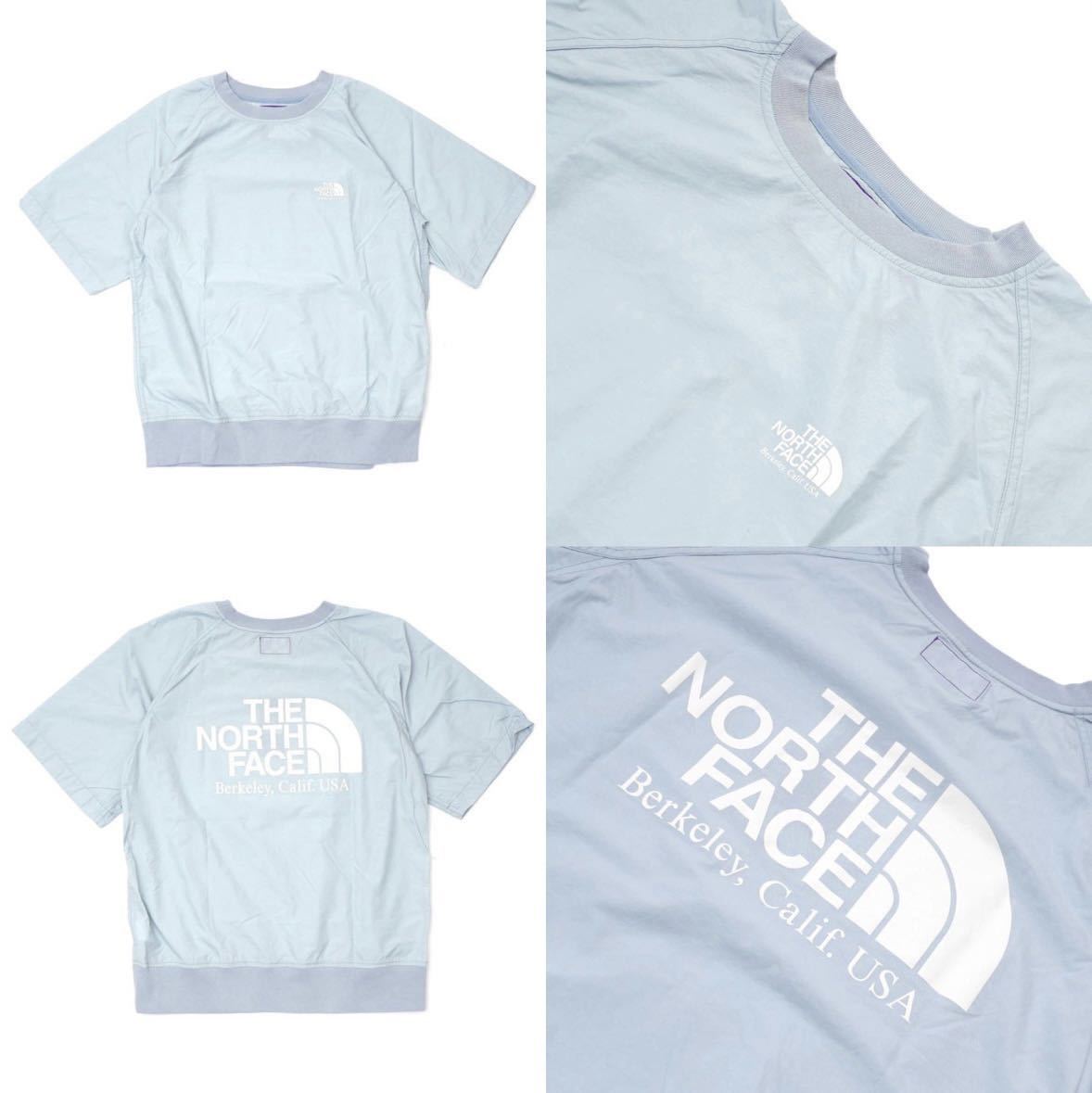 THE NORTH FACE PURPLE LABEL BEAUTY&YOUTH united arrows woven tee ノースフェイス パープルレーベル ナナミカ 別注 半袖Tシャツ ブルーS_画像2