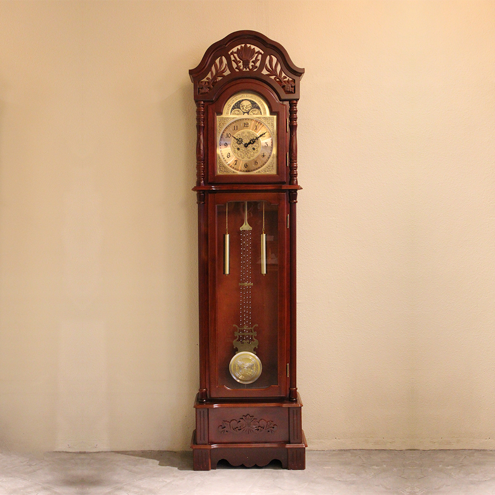 直接引き取り限定 ホールクロック 振り子時計 アンティーク調柱時計