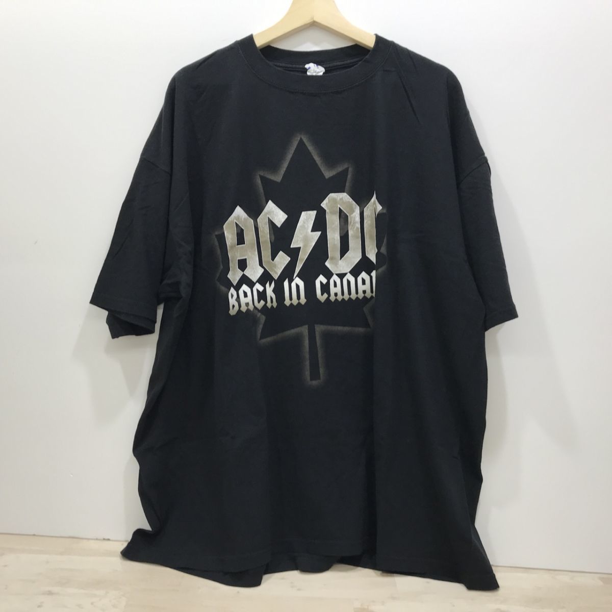 Anvil AC/DC エーシーディーシー BACK IN CANADA Tシャツ ブラック 3X ロゴ 2009 半袖 海外 ロック バンド [N3609]_画像1