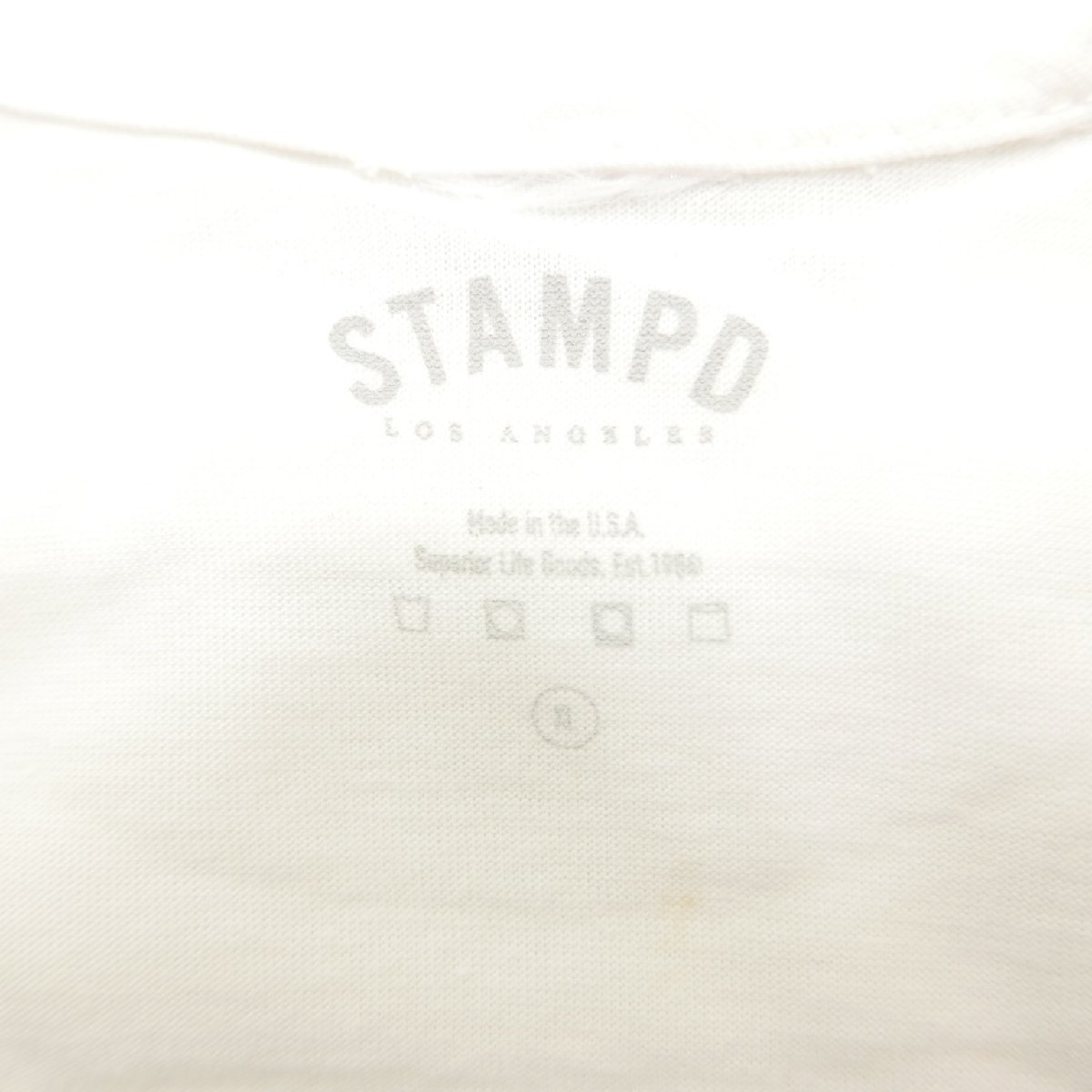 STAMPD スタンプド メンズ トップス ペイズリー柄 Dope ロゴプリント クルーネック 半袖Tシャツ WHITE XL_画像9