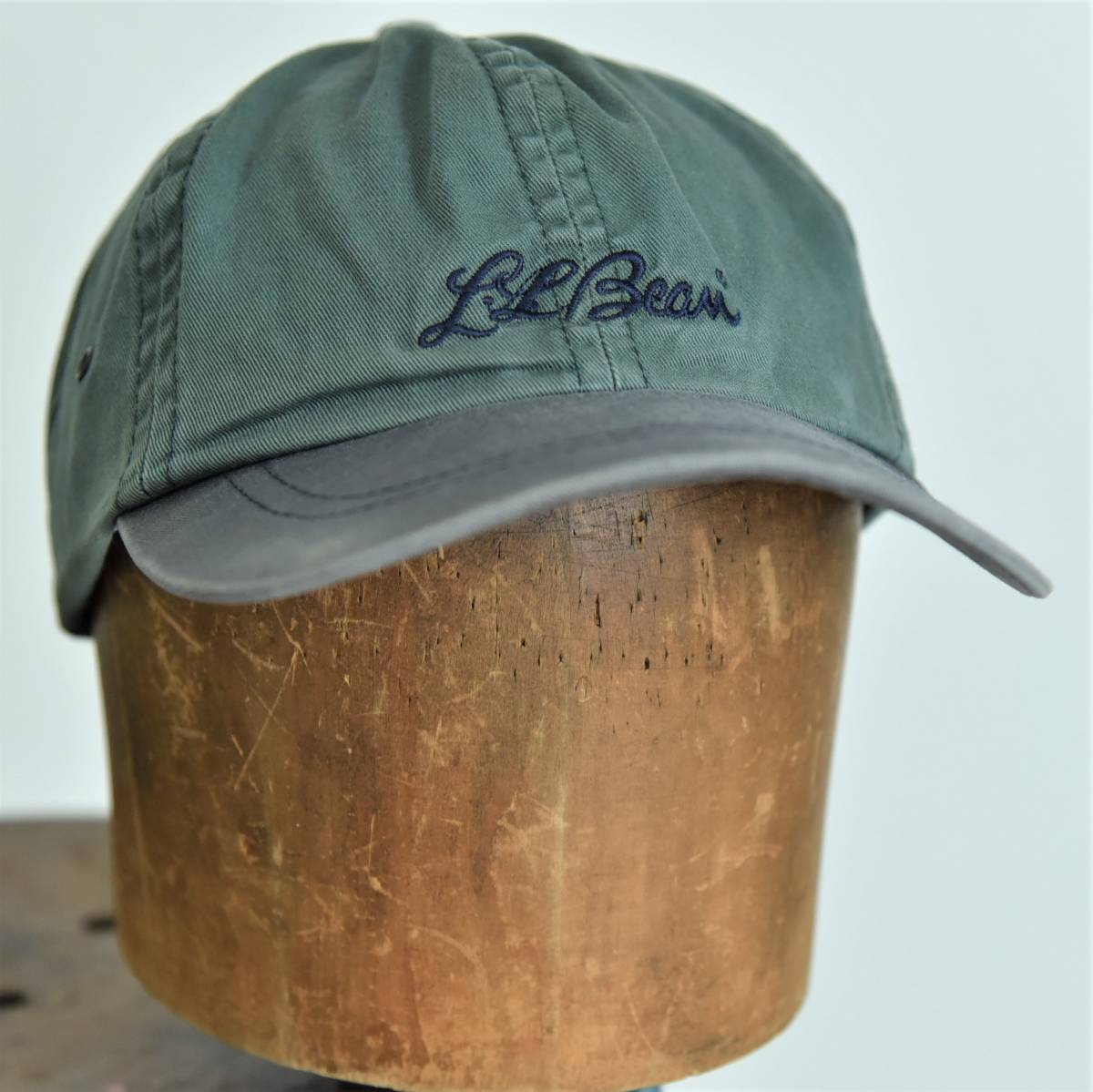 希少！ 80s 90s USA製 L.L.Bean 筆記体 ロゴ 刺しゅう 2トーン