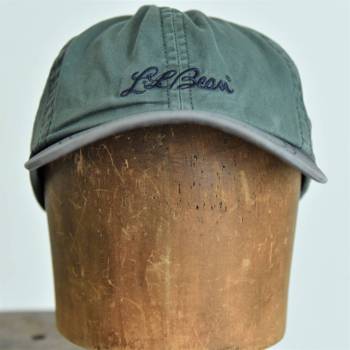 希少！ 80s 90s USA製 L.L.Bean 筆記体 ロゴ 刺しゅう 2トーン