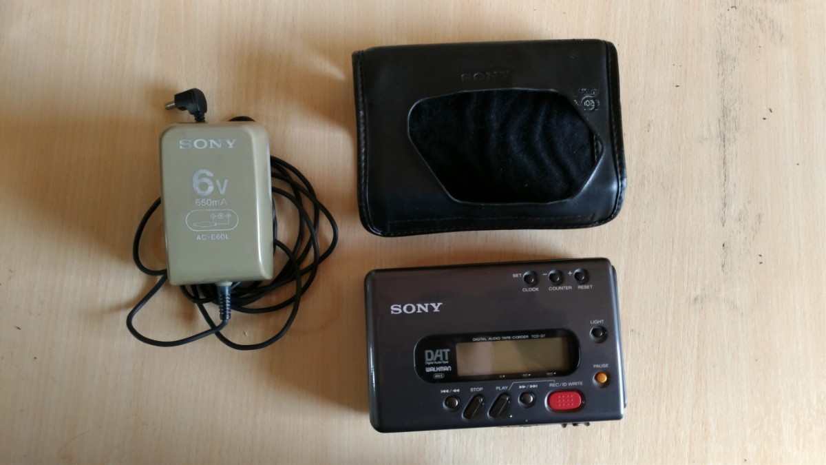 日本初の DAT TCD-D7 Sony 動作品 Digital dt1 D3 D8 Walkman ソニー