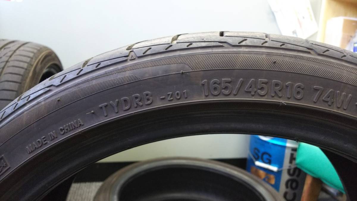 東洋輪胎165 / 45R16使用三個 原文:トーヨータイヤ　165/45R16　中古3本