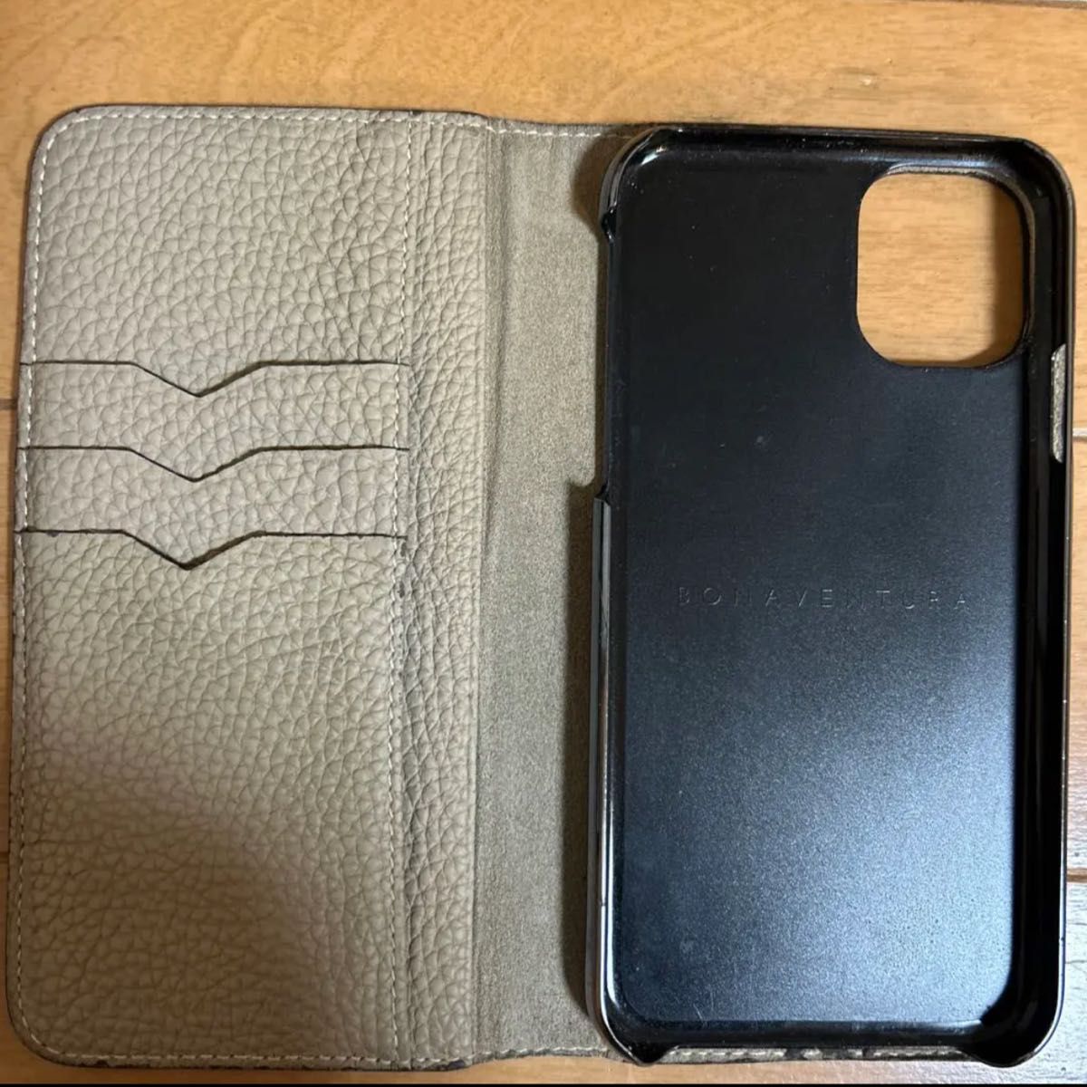 ボナベンチュラ BONAVENTURA iPhone11 plus グレージュ 手帳型 ボナベンチュラ BONAVENTURA iPhone11 plus グレージュ 手帳型
