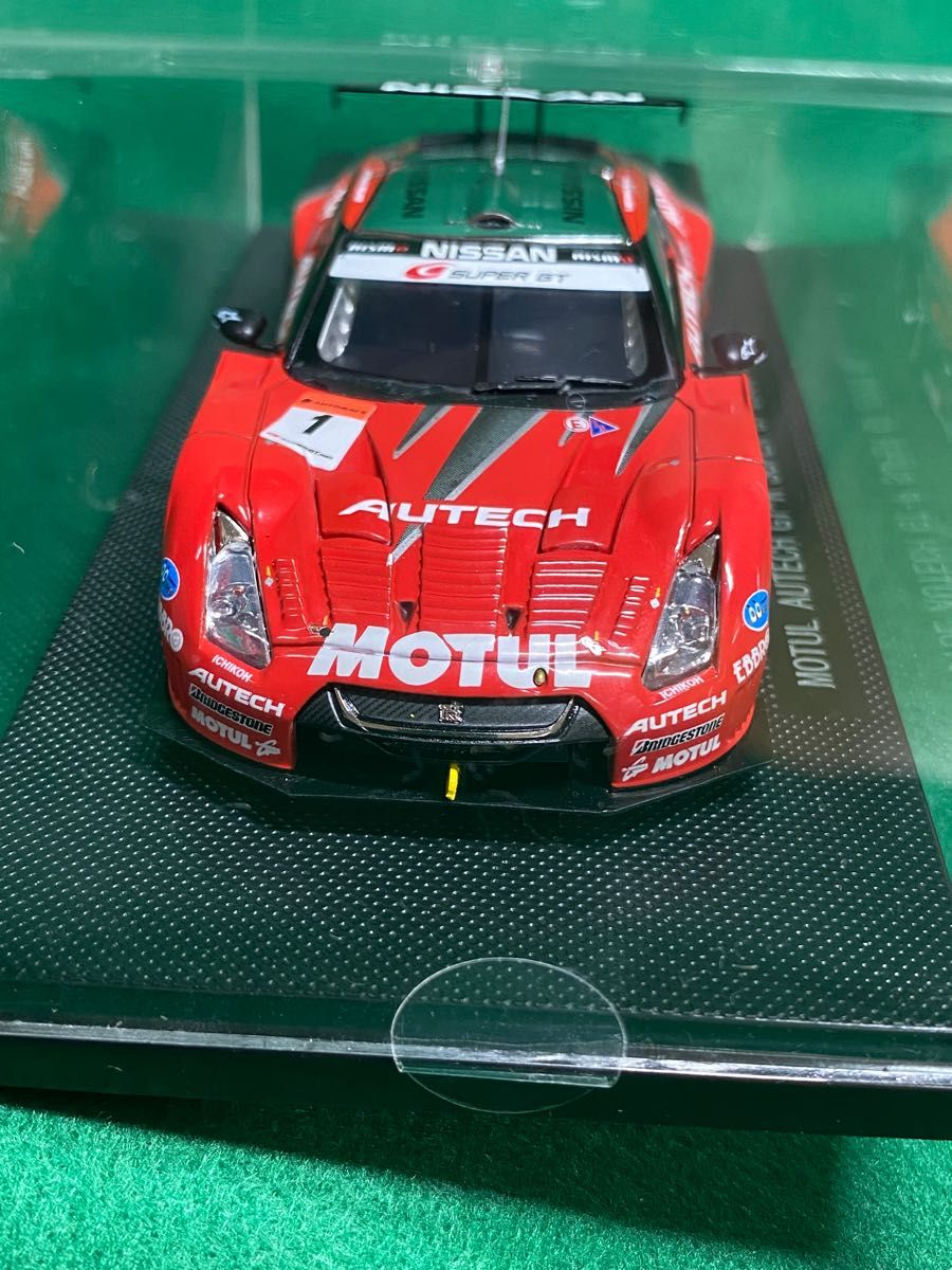 ★ 1/43 エブロ MOTUL AUTECH GT-R SUPER GT GT500 2009 No.1 RED SILVER 