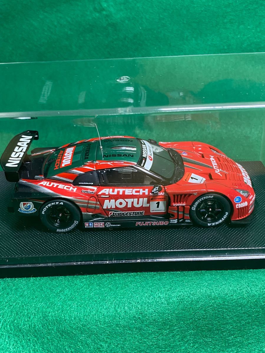 ★ 1/43 エブロ MOTUL AUTECH GT-R SUPER GT GT500 2009 No.1 RED SILVER 