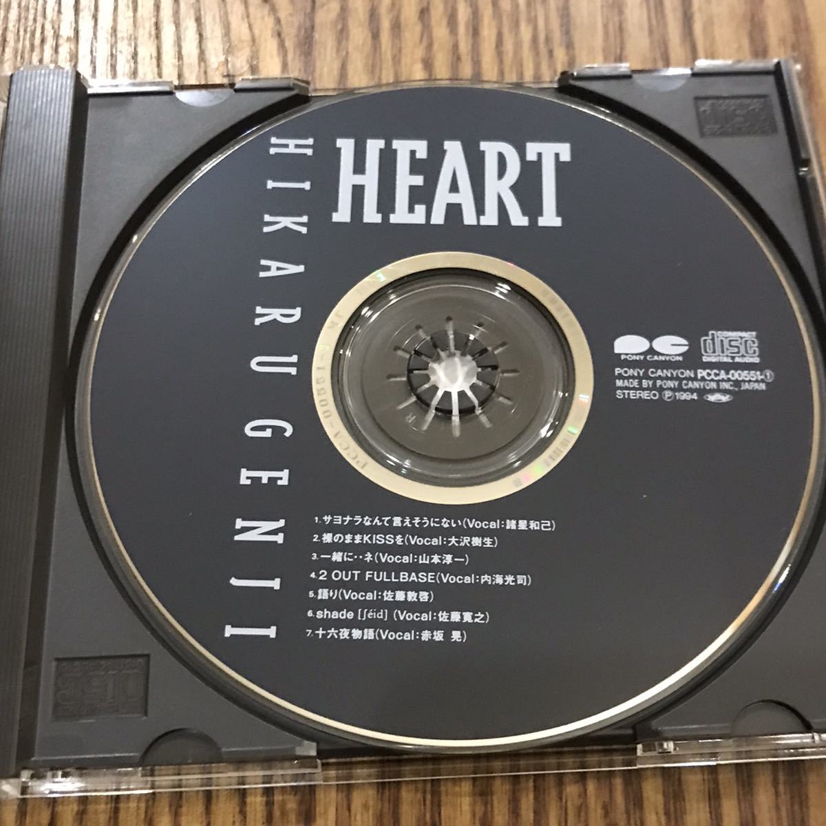 【CD】光GENJI　HEART ソロ曲 諸星和己/山本淳一/佐藤アツヒロ/佐藤寛之/赤坂晃/大沢樹生/内海光司_画像3