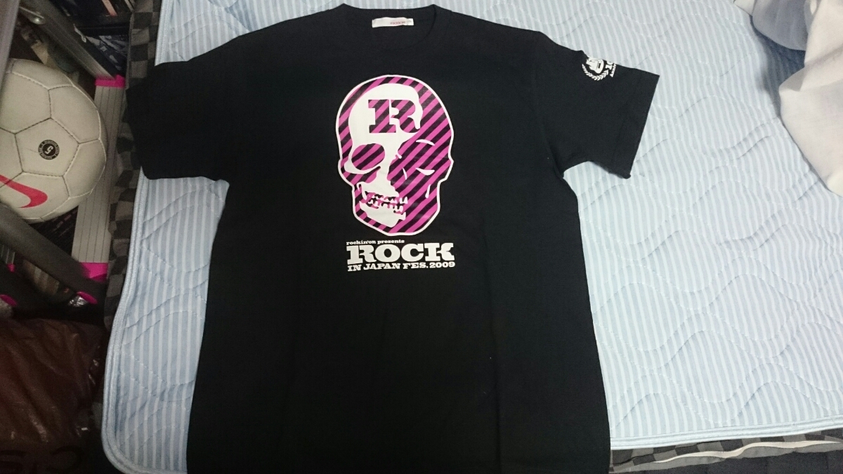  T-shirt Skull back print Logos miM size ROCK IN JAPAN2009