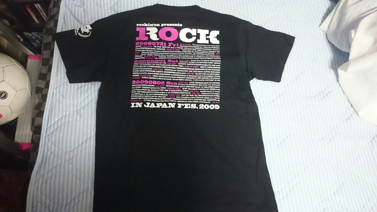  T-shirt Skull back print Logos miM size ROCK IN JAPAN2009
