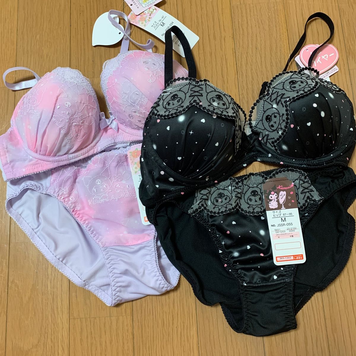 サンリオ クロミ マイメロディ ブラジャー ショーツ 下着上下 サンリオ クロミ マイメロディ ブラジャー ショーツ 下着上下