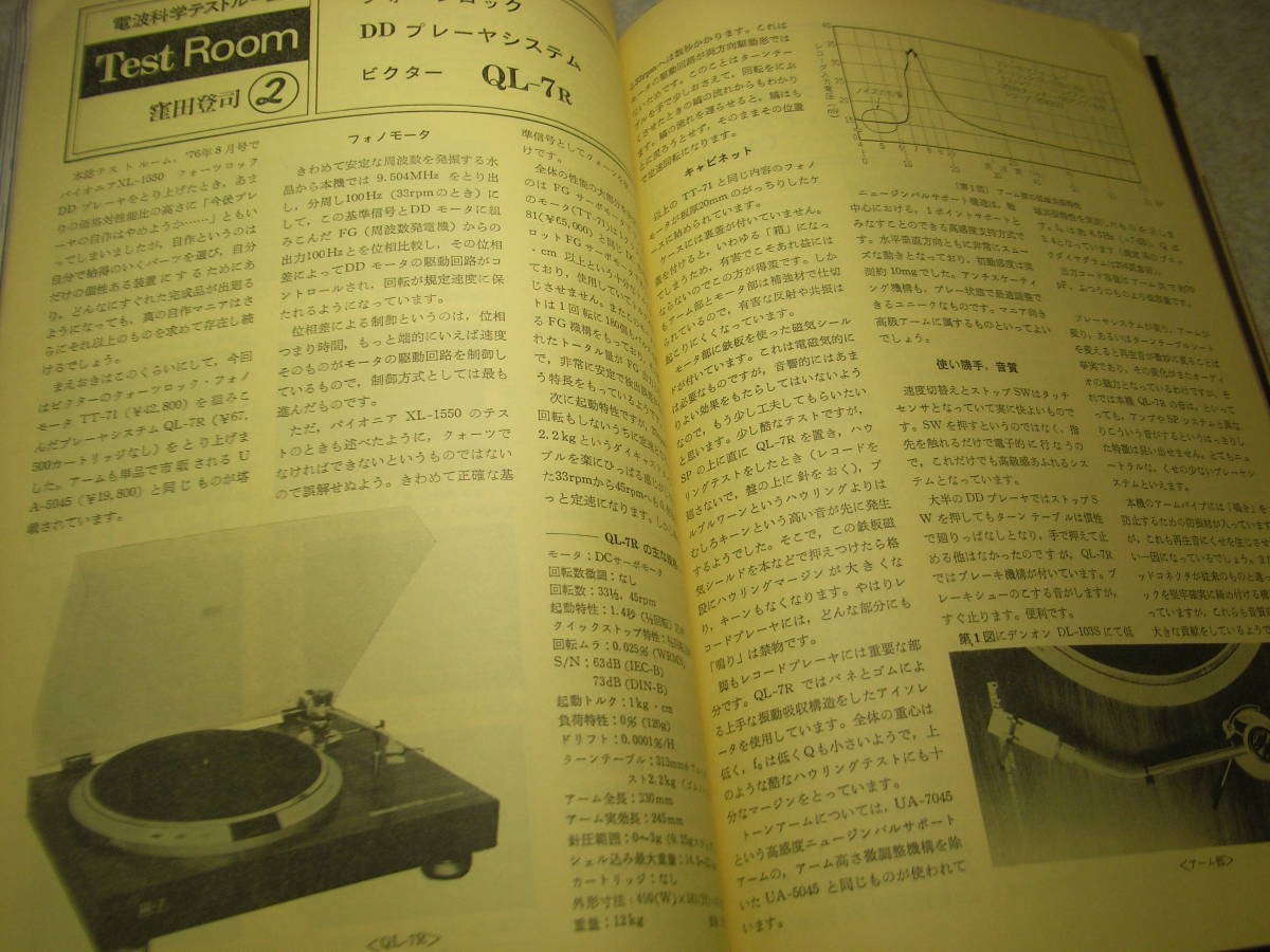 電波科学 1977年1月号 山水AU-10000回路図 ソニーTA-F7B/ST-A7B/トリオKT-9700/ナカミチ610/ティアックAL700/ビクターQL7R/ヤマハCA2000の画像10