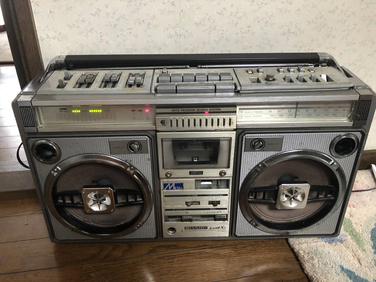 一番最安 SHARP シャープメタル対応ラジカセ GF508SB ジャンク 家電