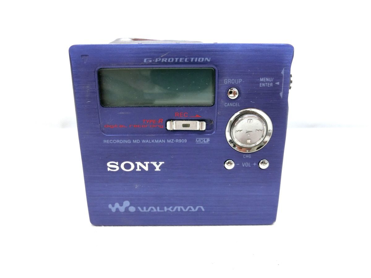 SONY MD walkman MZ-R909 ポータブルMDプレーヤー - ポータブルプレーヤー