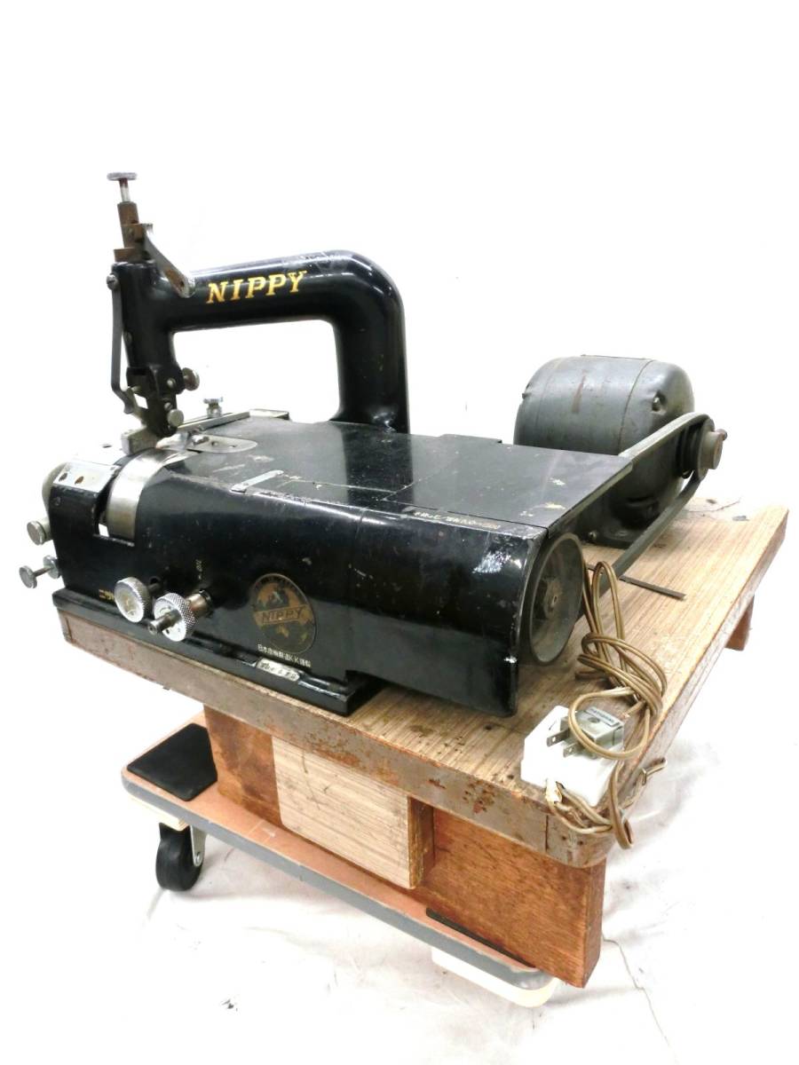 1000円スタート 革漉き機 NIPPY ニッピー 皮漉機 NP-2 普及型 卓上台