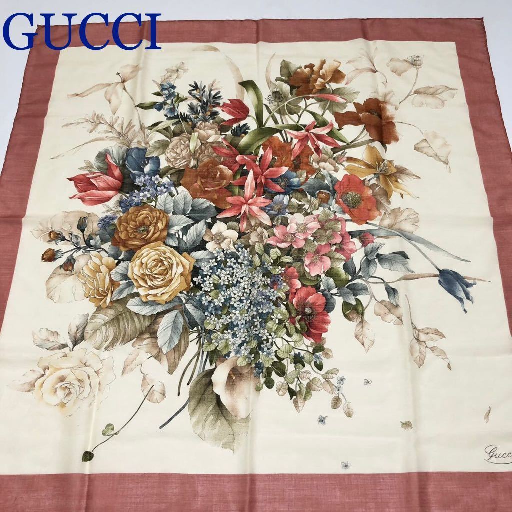 GUCCI 大判スカーフ イタリア製