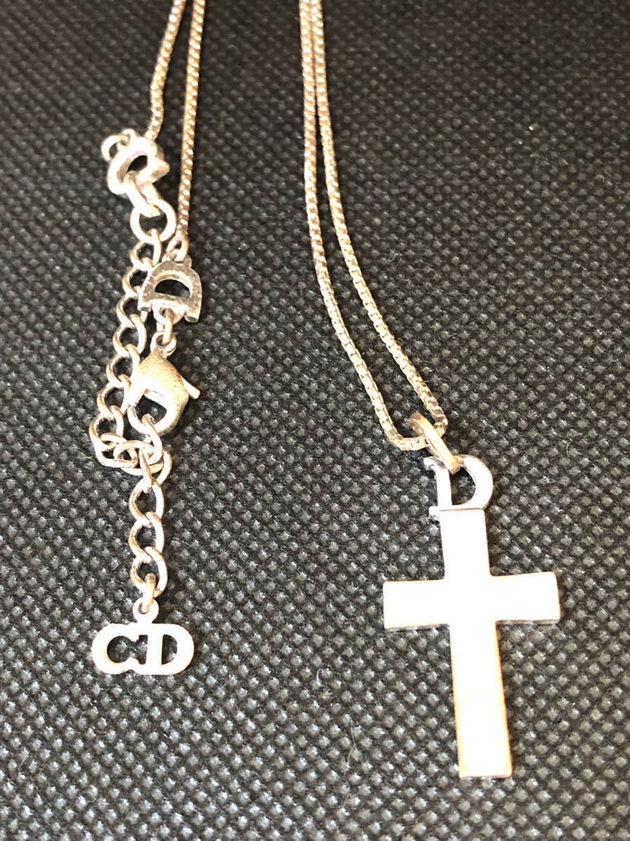 Christian Dior クリスチャンディオール ネックレス 十字架 クロス CD
