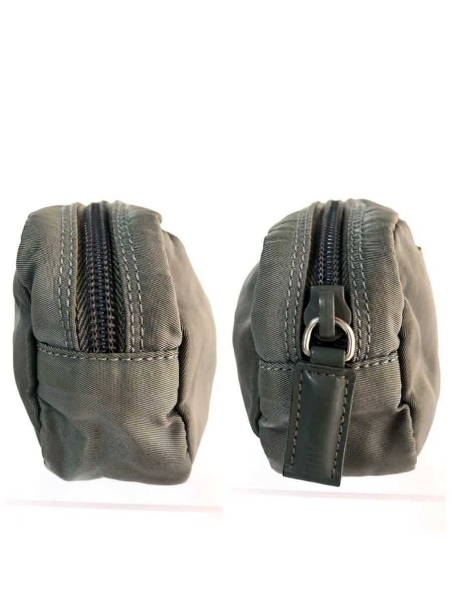 美品 PRADA プラダ ナイロン コスメポーチ 化粧ポーチ 三角 美品 PRADA プラダ ナイロン コスメポーチ 化粧ポーチ 三角