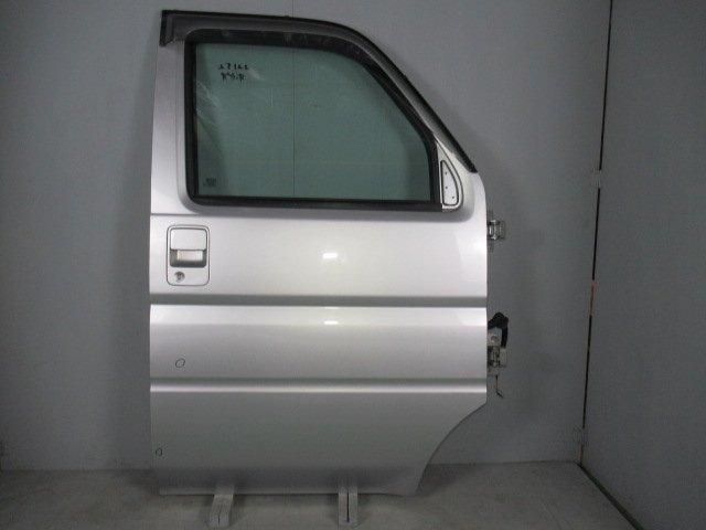 バモス　ホビオ　HJ1　右　フロント　ドア　パネル　運転席側　ガラス　M2235　カラー　NH700M　シルバー系　前　純正　22152　伊t_画像1
