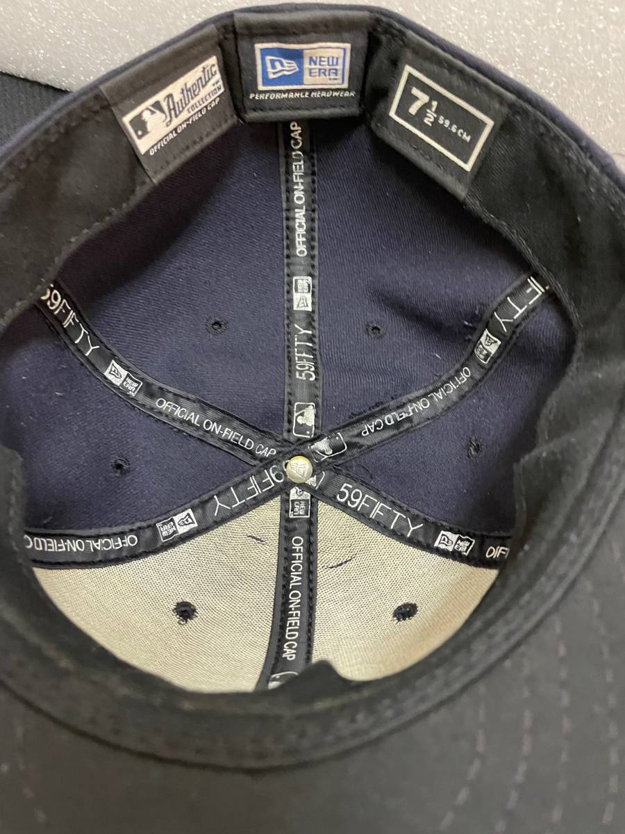 希少 ビンテージ プロモデル new york yankees ニューヨーク　ヤンキース Made in USA アメリカ製 new era ニューエラ_画像3