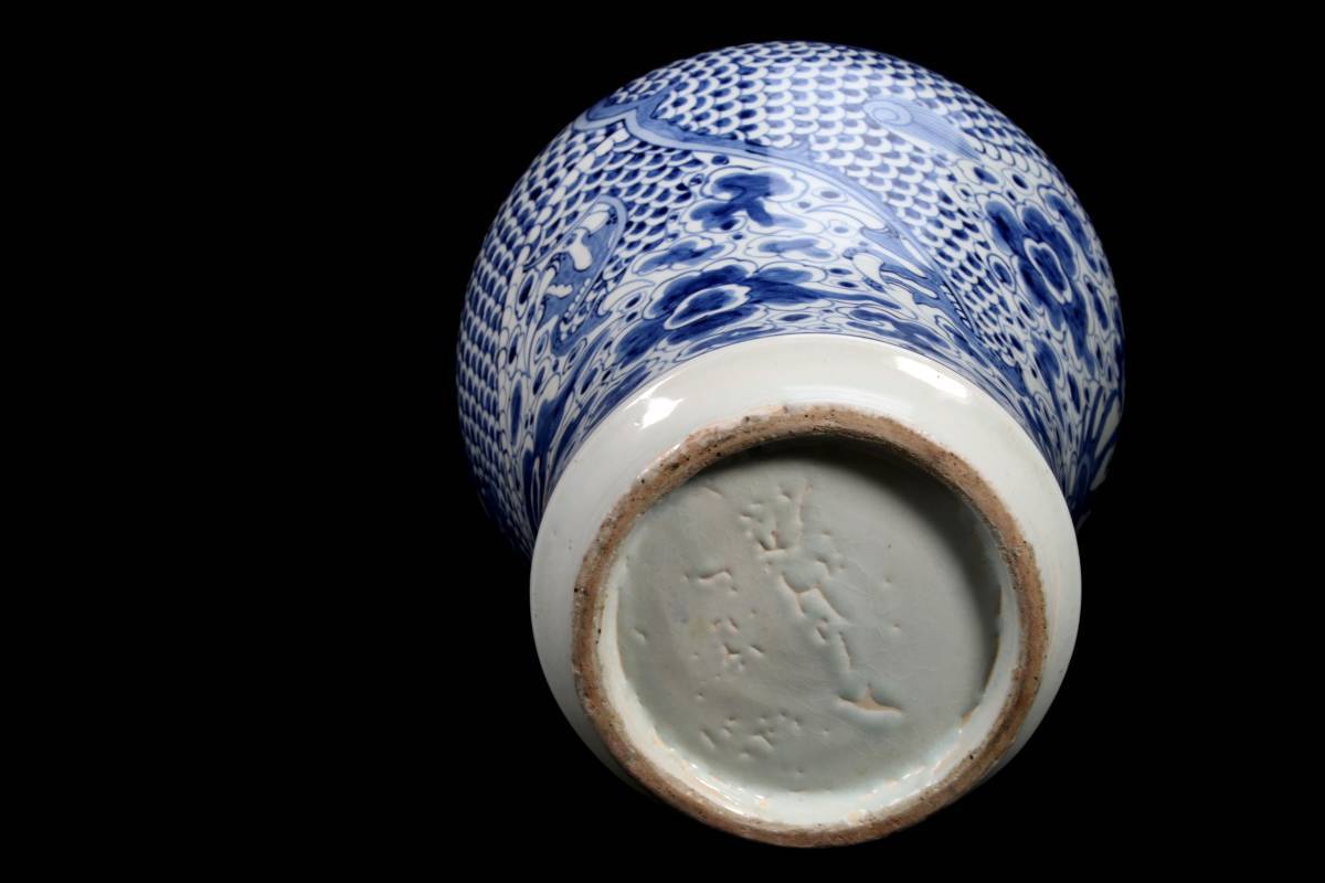 代購代標第一品牌-樂淘letao-◇錵◇2 李朝時代 白磁製 龍文染付花瓶