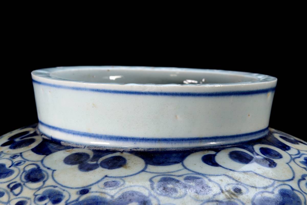 代購代標第一品牌-樂淘letao-◇錵◇2 李朝時代 白磁製 龍文染付花瓶