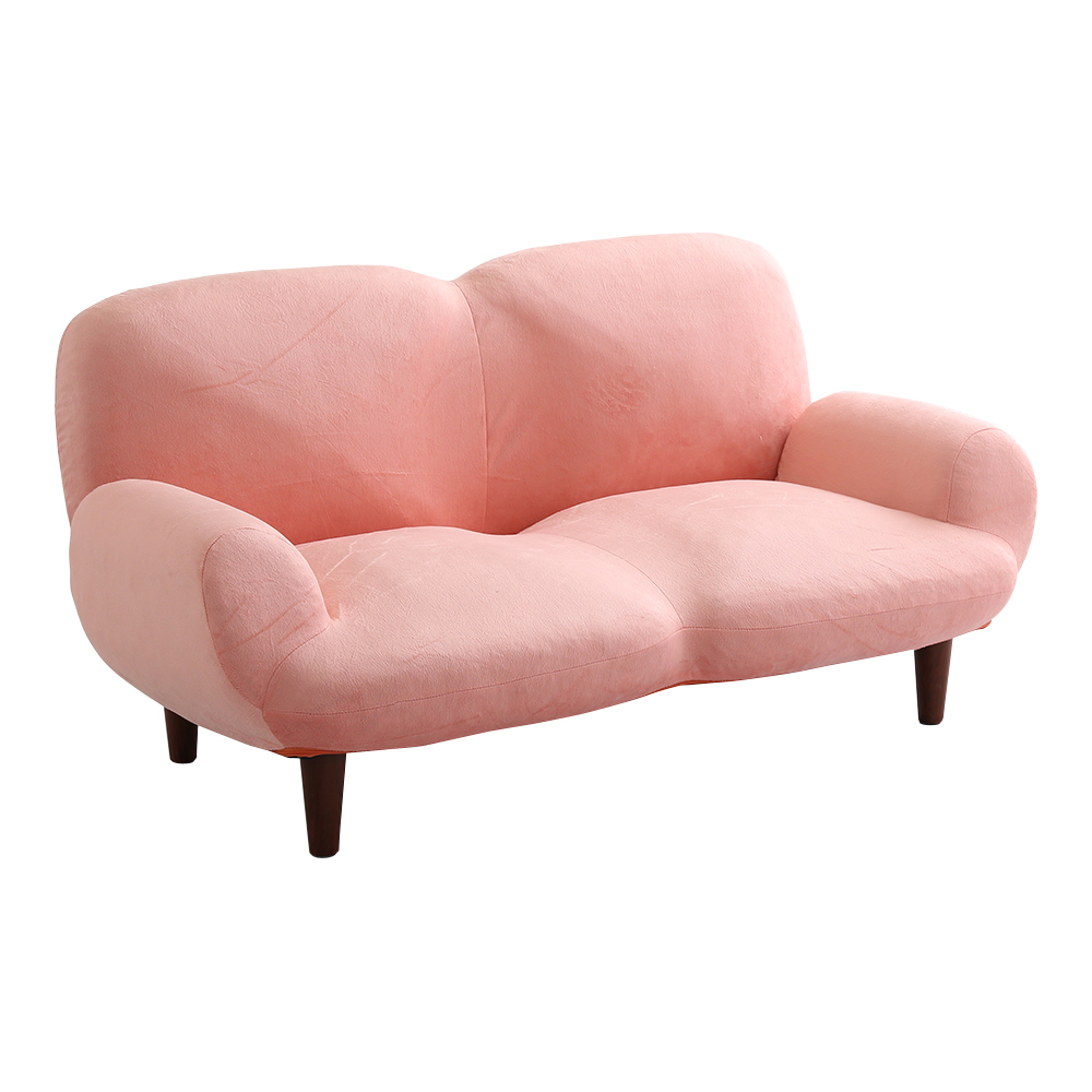 2 seater .! 14 -step reclining sofa made in Japan [na -stroke ro] pink 2P sofa nzclub