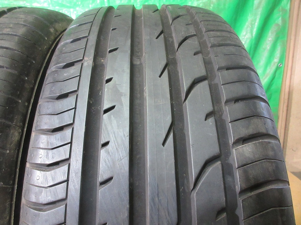 Continental ContiPremiumContact 2 235/55R18 2本 No.3497上 オンロード 夏タイヤ 80～90％残溝の画像4