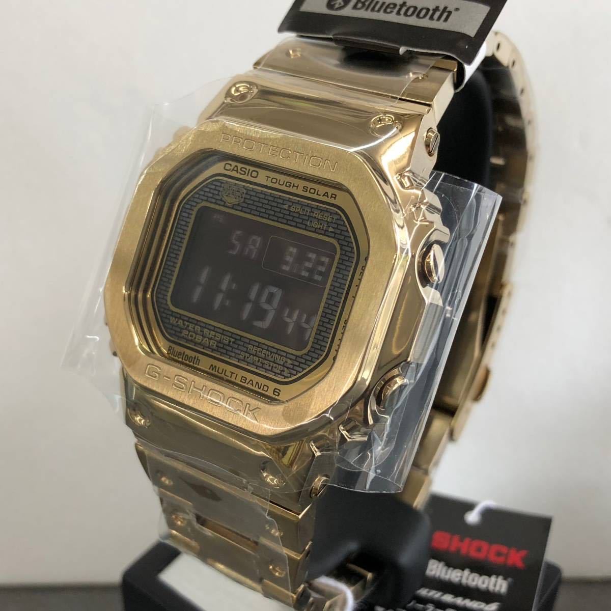 セール！★新品 カシオ正規品★G-SHOCK GMW-B5000GD-9JF ソーラー電波時計★ゴールド フルメタル★キンプリ岸くん キムタク着用腕時計