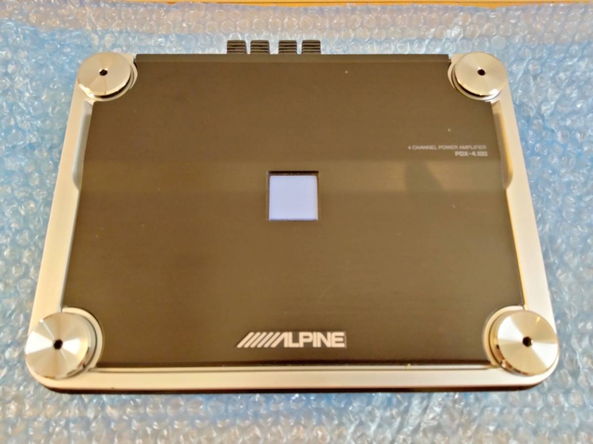 ALPINE アルパイン パワーアンプ PDX-4.100 4ch 100Wx4 動作品_画像1