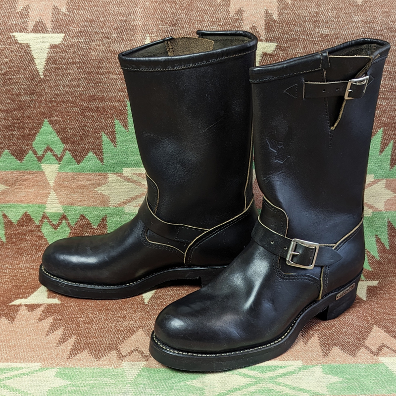 デッドストック 【ハーレーダビッドソン チペワ】 70s Engineer Boots / 70年代 エンジニア ブーツ 8h ワーク バイカー ビンテージ 60s80s_画像1