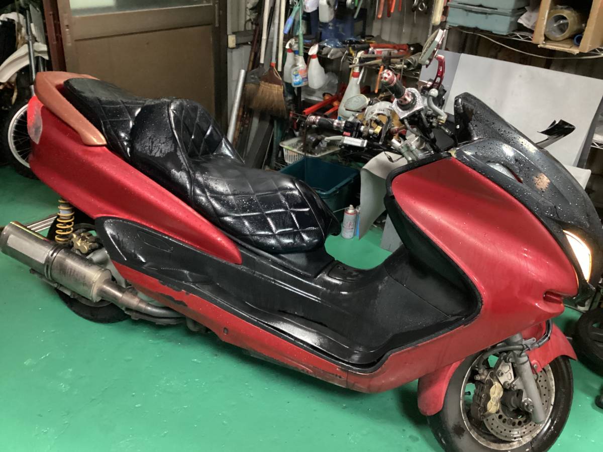 マジェスティ250 SG03J 純正　3連 メーターカウル　インナーカバー　加工穴あり　割れなし　補修用_画像10