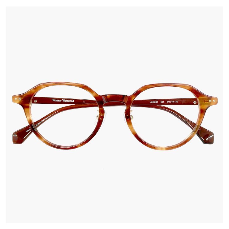 新品 ヴィヴィアン ウエストウッド メガネ 40-0008 c01 47mm Vivienne Westwood 眼鏡 レディース 女性 クラウンパント型 アジアンフィット_画像2