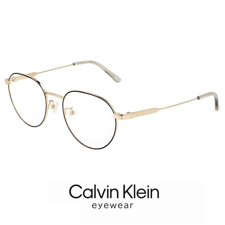 新品 メンズ カルバンクライン メガネ ck23109lb-711 calvin klein 眼鏡 ck23109lb 711 ボストン チタン メタル ゴールド カラー フレーム_画像1