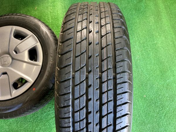 送料無料 ラジアルセット ホンダ 純正スチール ダンロップ エナセーブ 2030 185/60R15 2012年製造 イボ付き フィット シャトル グレイス_画像9