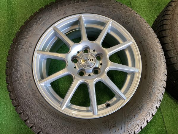 送料無料 スタッドレスセット VIKING 195/65R15 2022年製造 プリウス ウィッシュ アリオン トヨタ純正ナット用_画像5