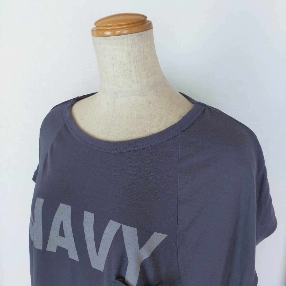 *BEAMS HEART Logo T-shirt short sleeves T-shirt NAVY gray navy 