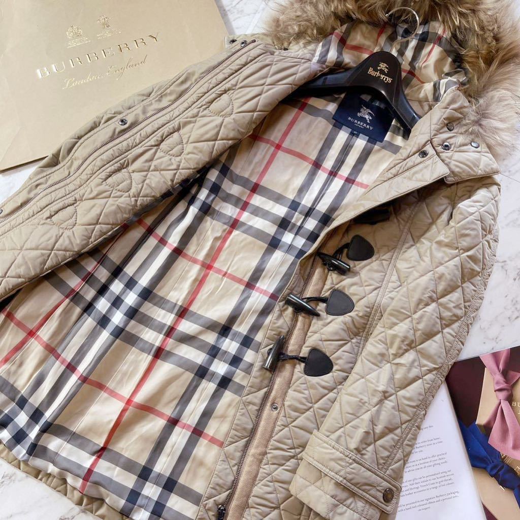 BURBERRY LONDON ダッフルキルティングロングコート-