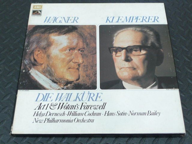HMV 英EMI 2枚組 クレンペラー ワーグナー：ワルキューレ第1幕の画像1