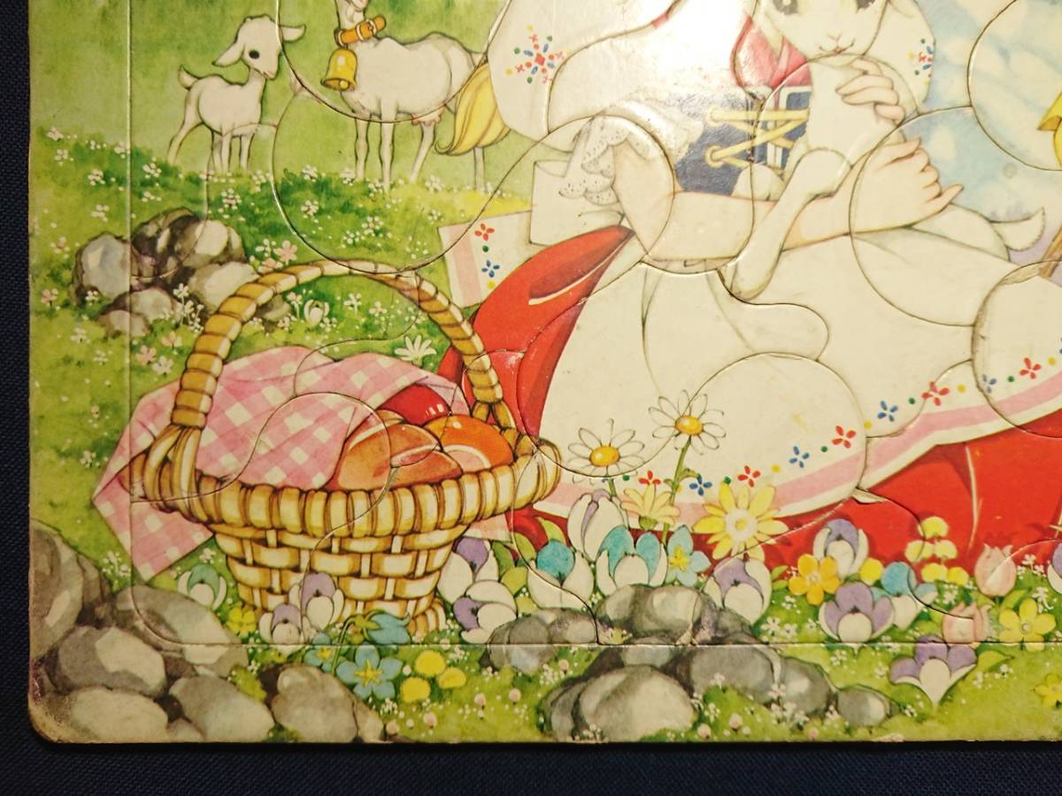 高橋真琴画パズル アルプスの少女/アポロ社のピクチュアパズル/1960年代/ジグソーパズル