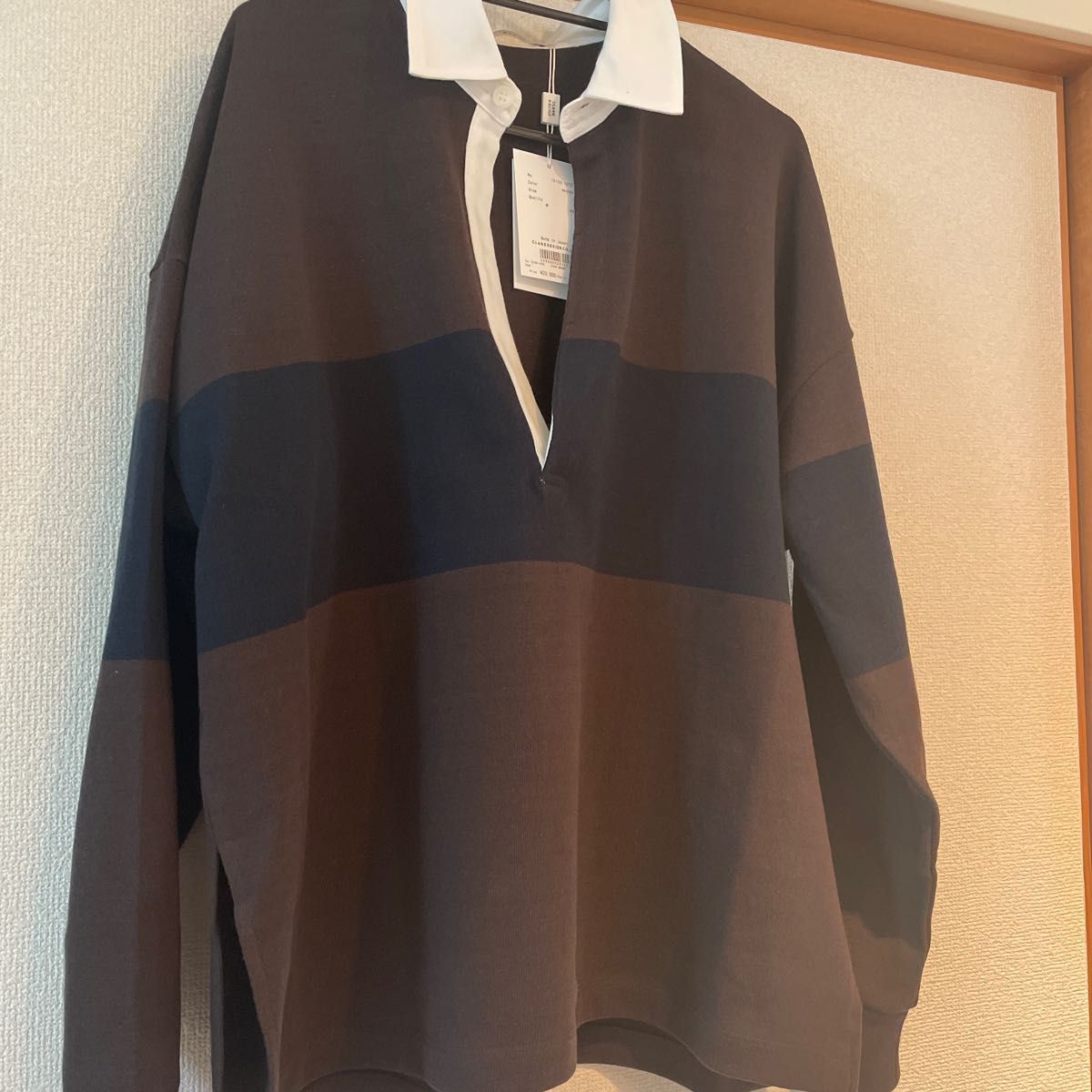 DEEP NECK WIDE RUGBY SHIRT サイズ1