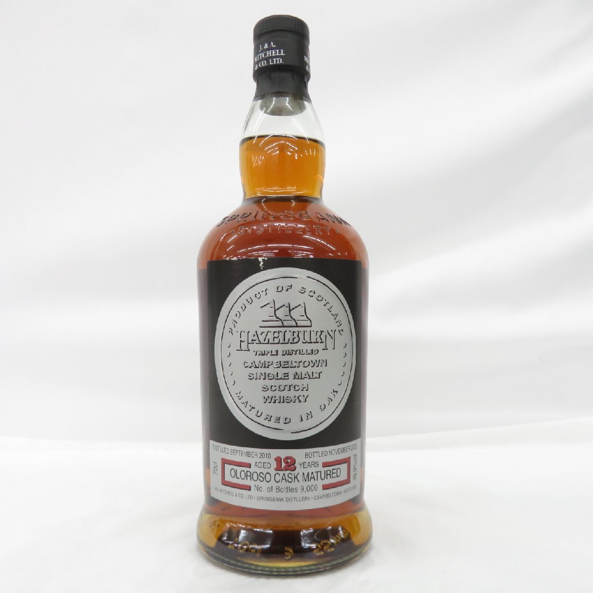 未開栓】HAZELBURN ヘーゼルバーン 12年 2010-2022 オロロソカス