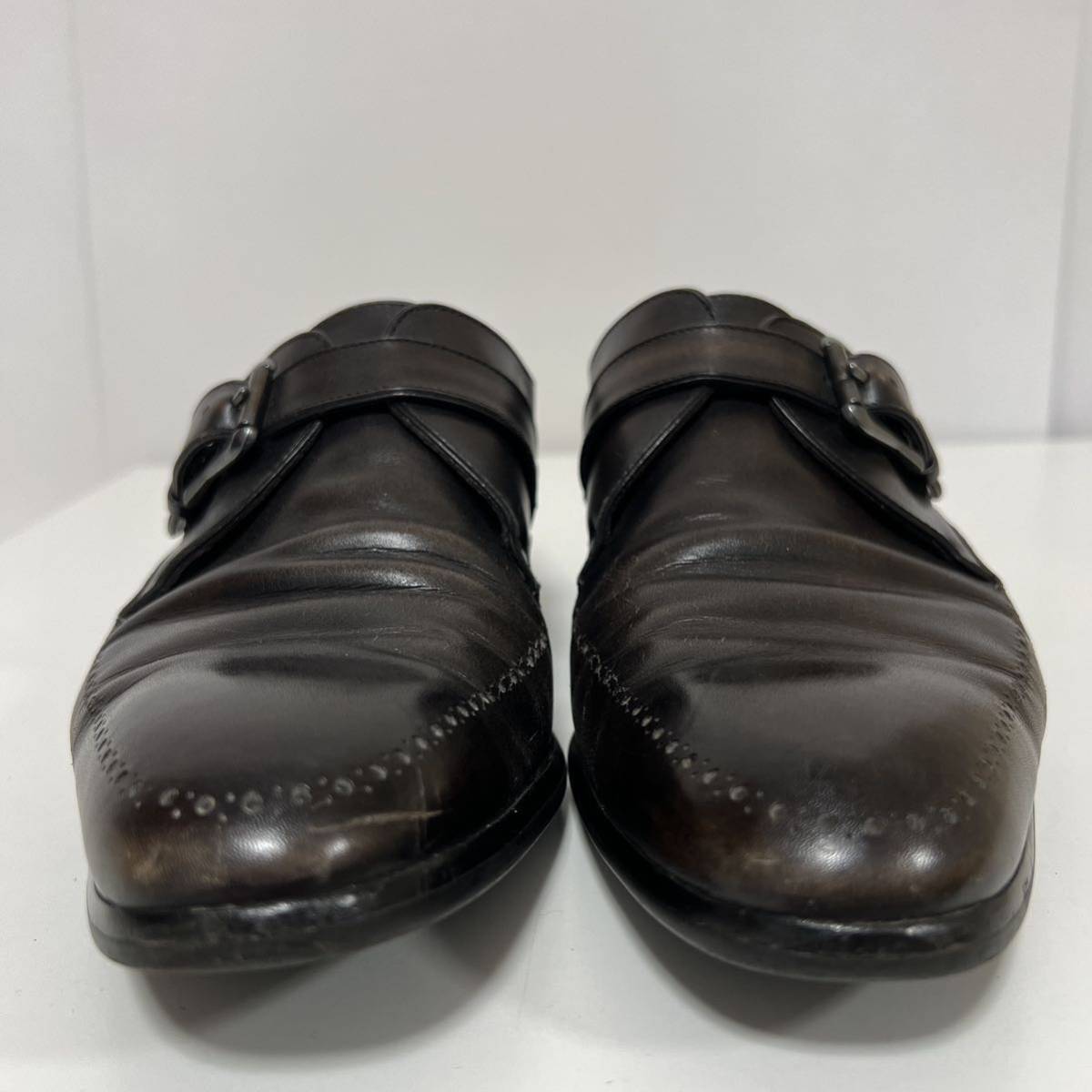 公式 販売 Berluti ベルルッティ レザー シングルモンクストラップ