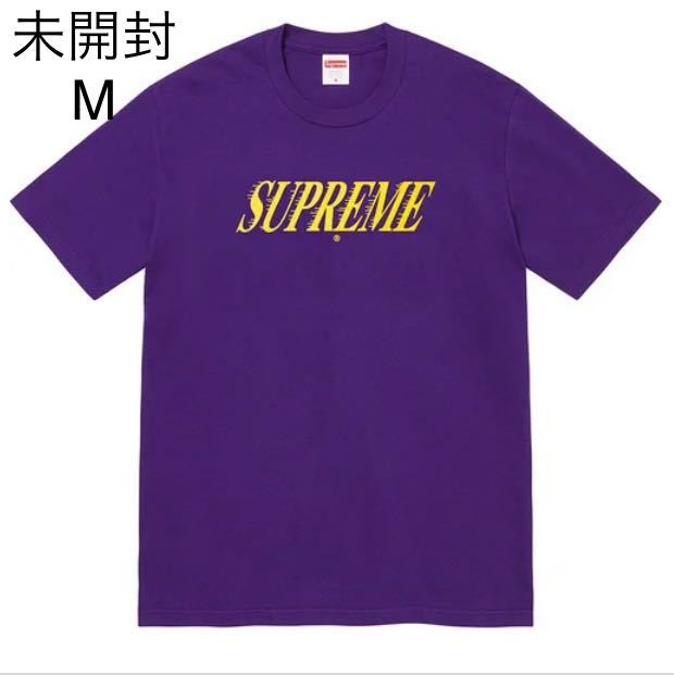 未開封 22fw Supreme Slap Shot Tee Purple size:M タグ、ステッカー付き supreme online購入 シュプリーム Tシャツ