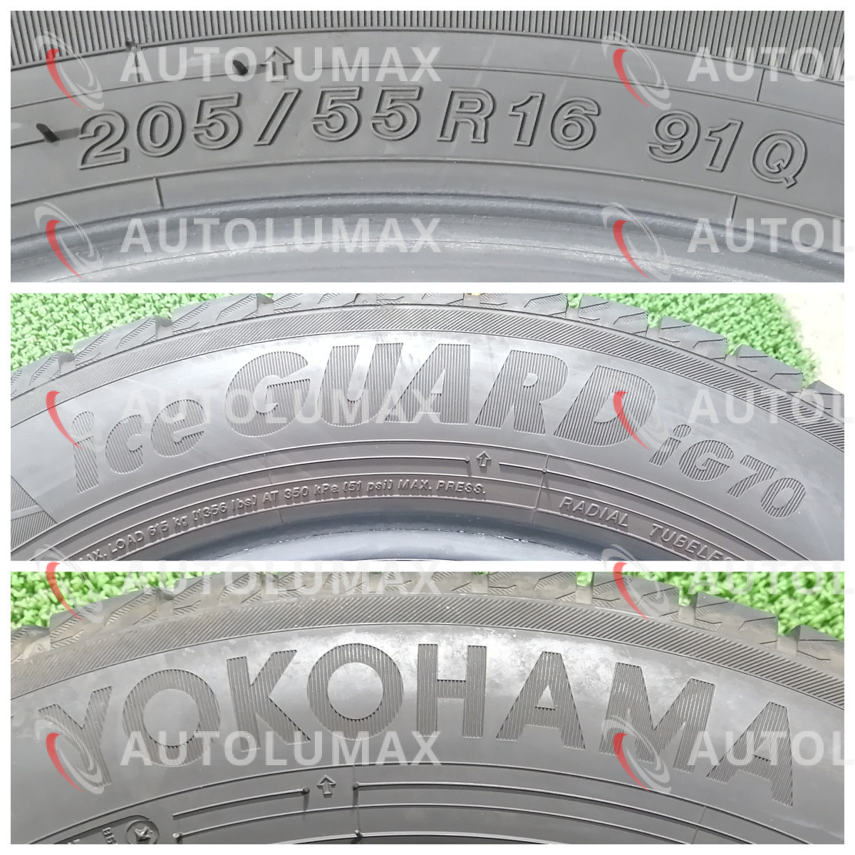 205/55R16 91Q Yokohama iceGUARD iG70 中古 スタッドレスタイヤ 1本のみ 2022年製 ヨコハマ U2742.H_画像3