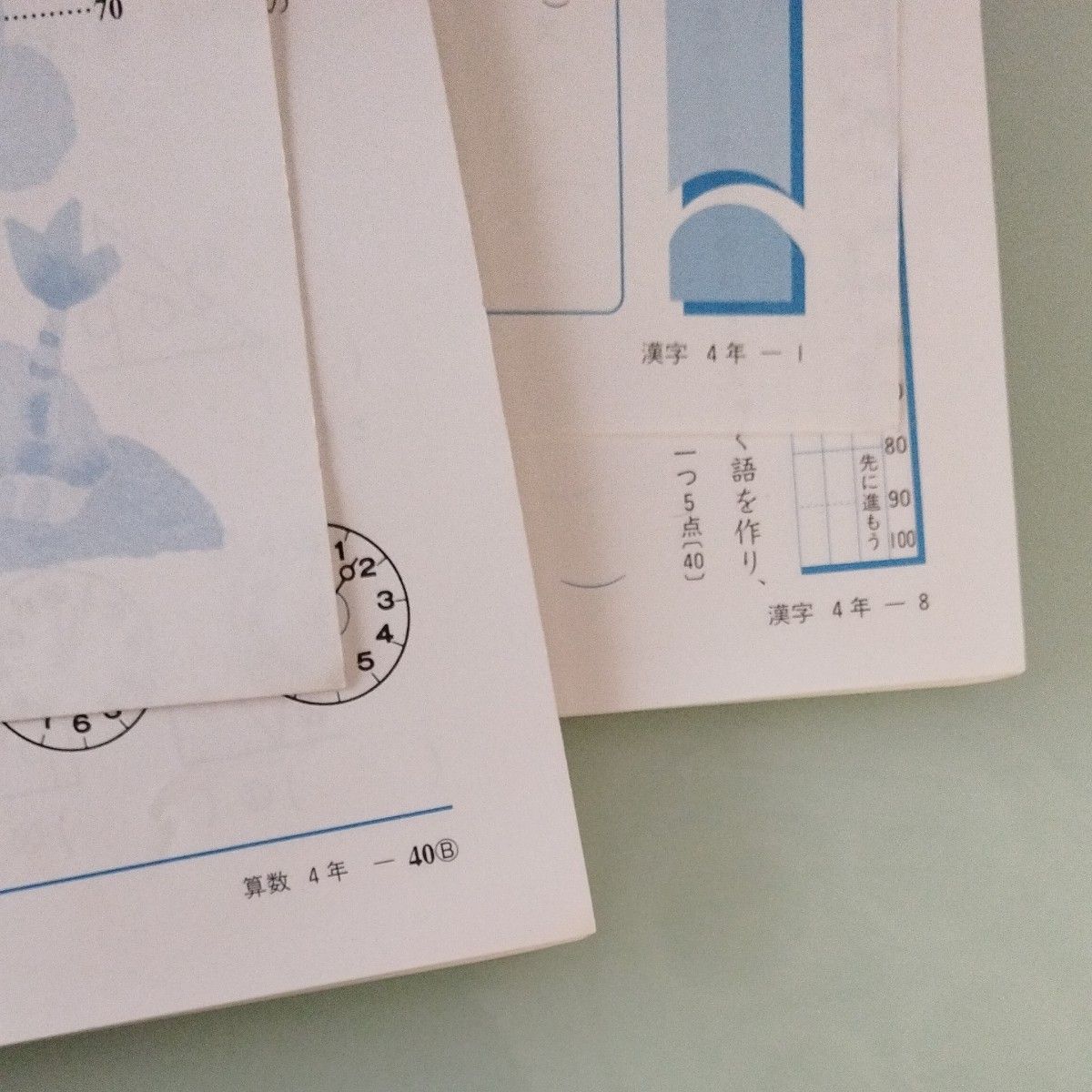 【中古】小学校４年生用 算数・漢字 復習トレーニング 数学研究社出版 問題集